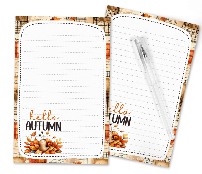Snail Mail in Style: Download Your Cozy Hello Autumn Stationery Set Today!