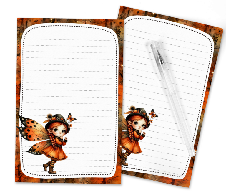 Enchanted Letters Free Autumn Fairy Stationery Set for Magical Fall Correspondence!