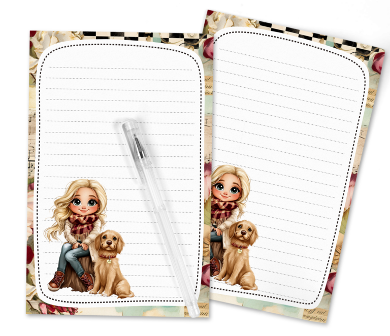 Snail Mail Delight: Adorable Free Printable Stationery Set for Dog Lovers!