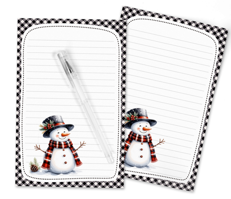 Bring Joy to Your Letters with the Jolly Snowman Stationery Set!