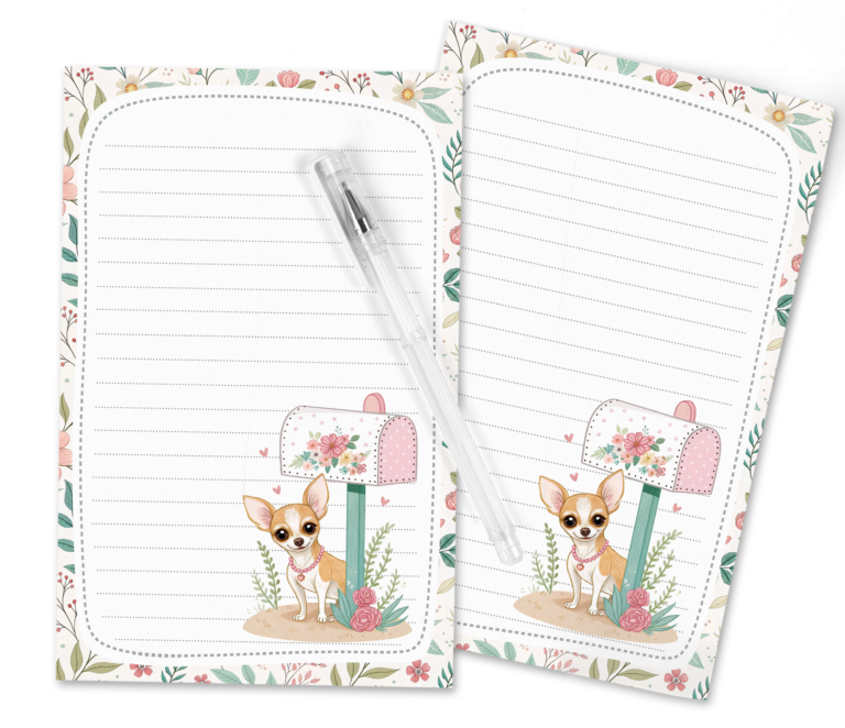 Chihuahua Mailbox Stationery: Send Adorable Letters to Your Penpal!