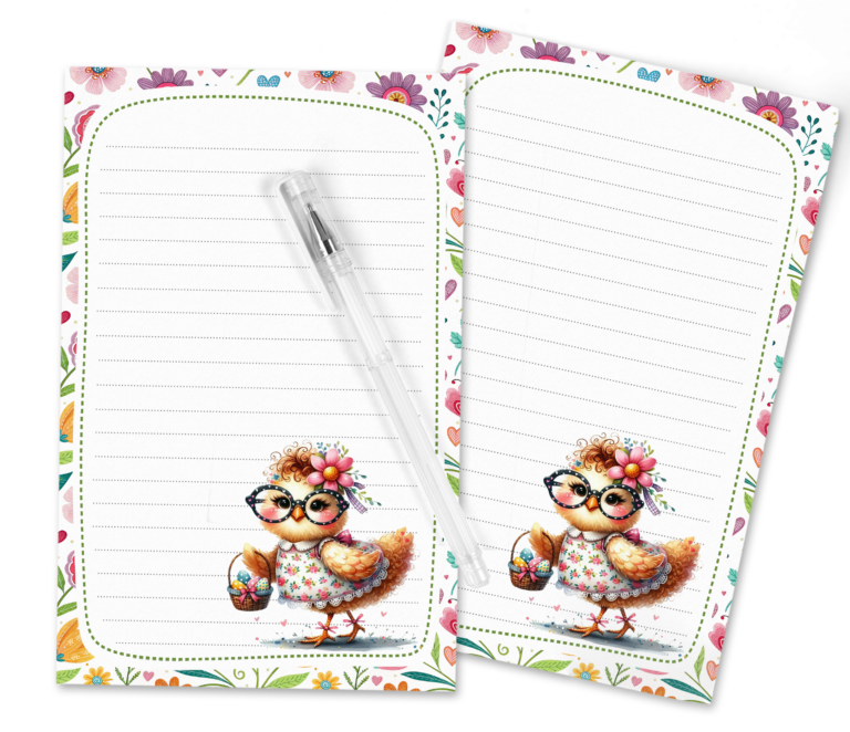 Cute Easter Chick Stationery – Perfect for Letters & Lists