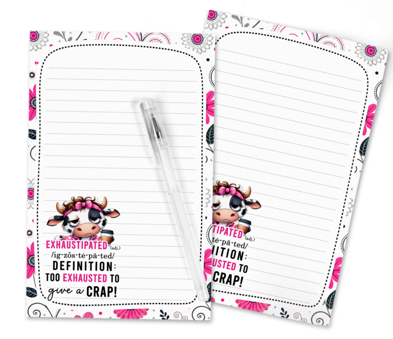 🐄 Exhaustipated & Over It: Stationery for Truly Tired Souls