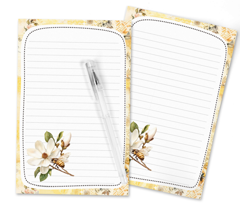 Buzz, Bloom & Write: Free Bee & Magnolia Stationery
