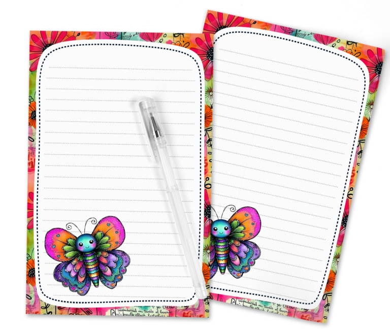 Flutter & Scribble: Free Printable Butterfly Stationery That Soars