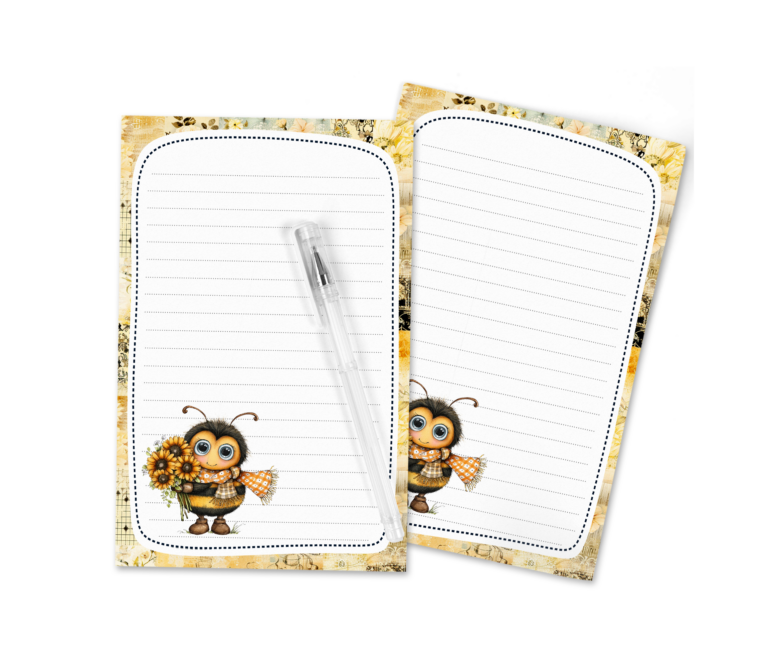 Buzzing Into Fall with Free Bee-utiful Stationery Downloads