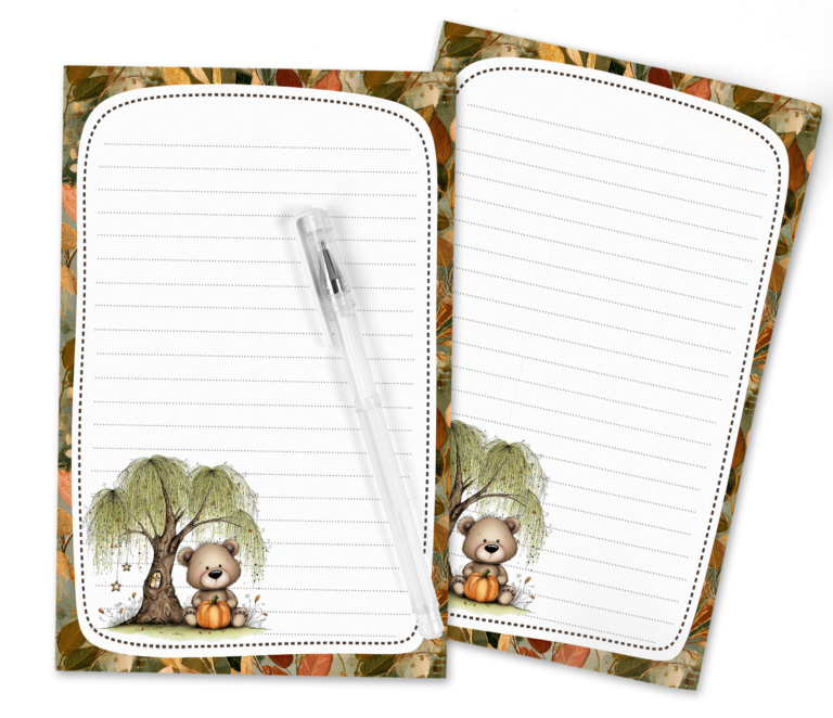 Willow Bear’s Autumn Letters: Cozy Free Printables
