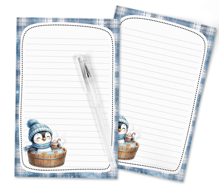 Warm Wishes & Winter Hugs: Download This Cute Stationery Kit